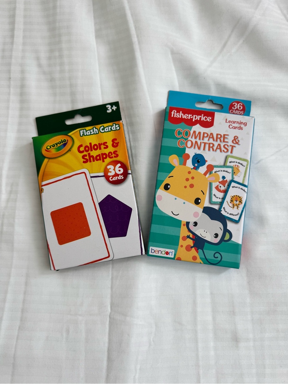 Crayola & Fisher-Price Kids Flash Cards - Colors, Shapes & Compare
